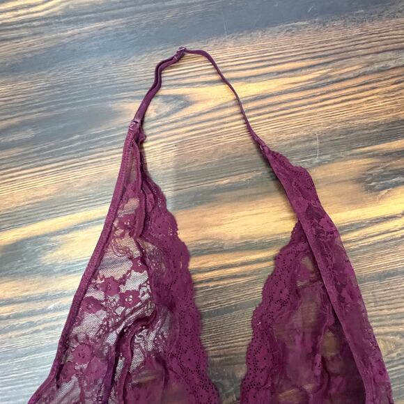 Victoria’s Secret Lace Halter Style Pleated Babydoll Lingerie Size L - Picture 6 of 11